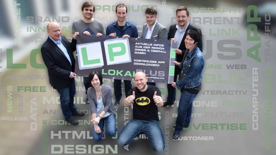 Auf dem Weg in eine neue Zukunft des Lokaljournalismus: Das Team von LokalPlus.