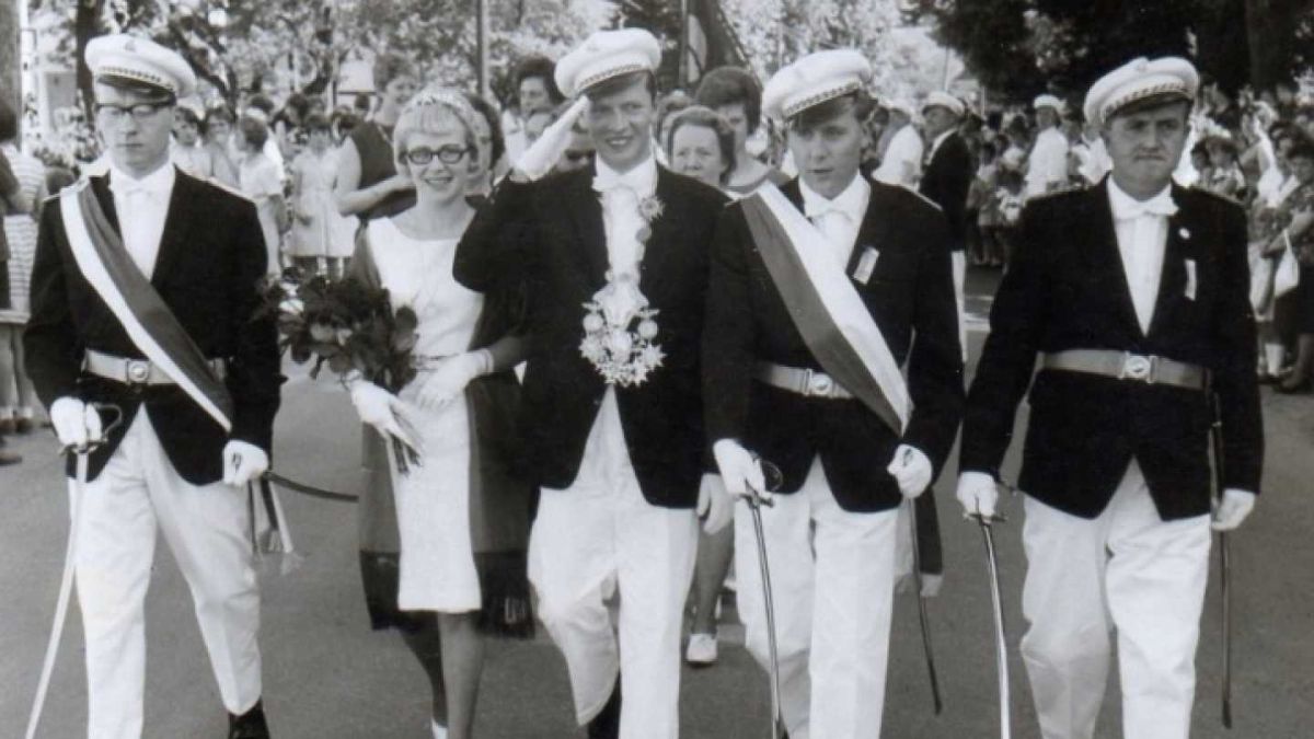 Das Königspaar von 1965: Toni und Inge Garte.
