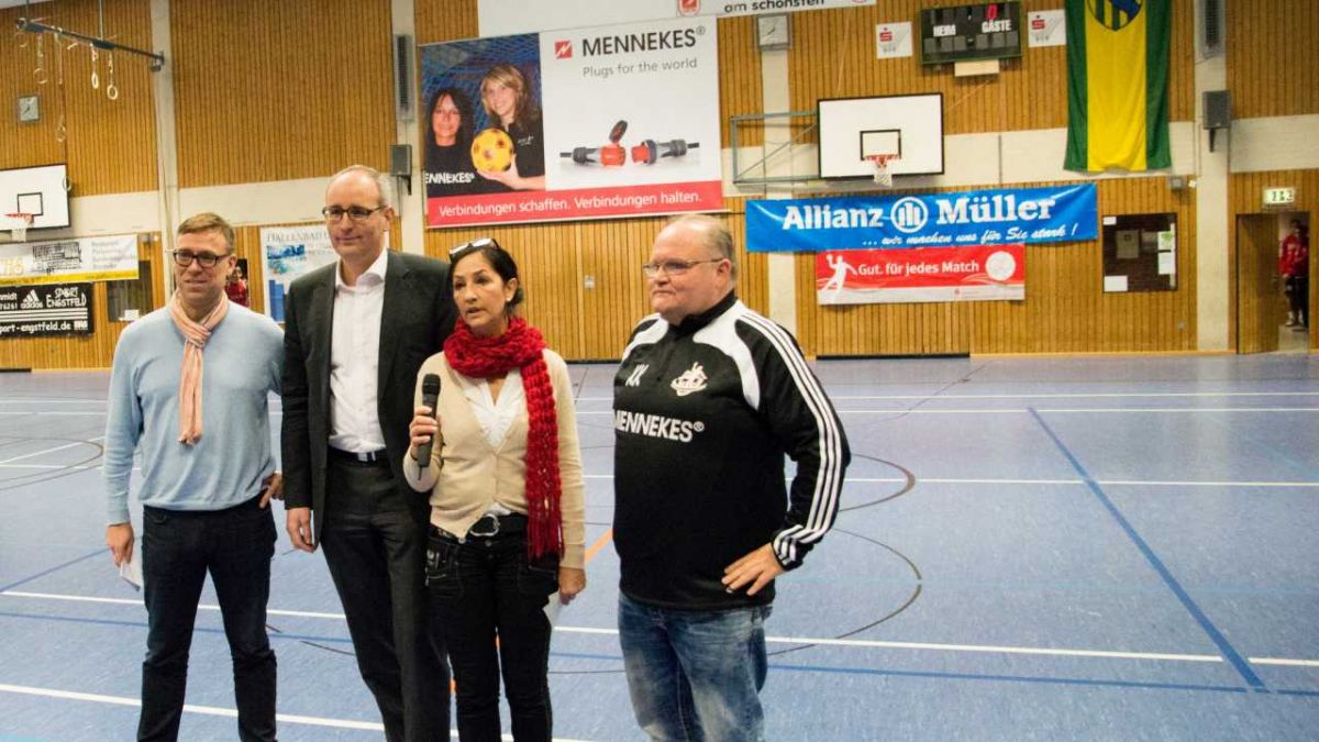 Von links: Ingo Manke, Dirk Stenger, Helga Hartmann und Klaus Krass. von s: Nils Dinkel