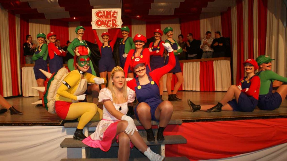 Die Videospiel-Figur Super Mario war bei der Herrensitzung im vergangenen Jahr Thema einer Bühnenshow.