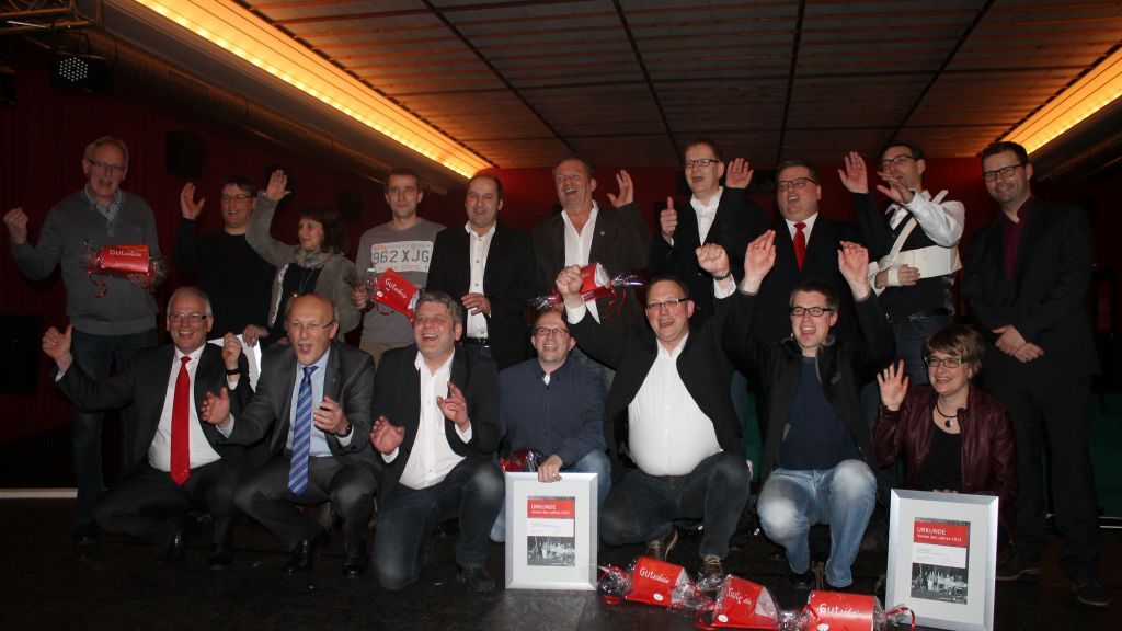 Die Gewinner des Sparkassen-Wettbewerbs "Verein des Jahres 2015".