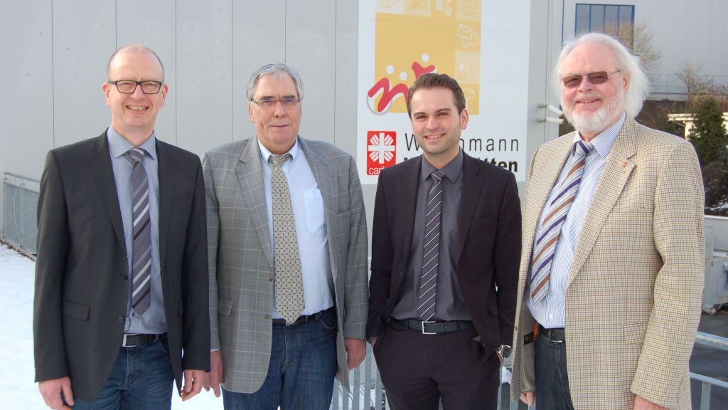 Der Vorstand von links: Andreas Mönig (Geschäftsführer),  Alexander Huhn (2. Vorsitzender),  Dr. Thomas Buchmann (Schatzmeister) und Alfons Stumpf (1. Vorsitzender).