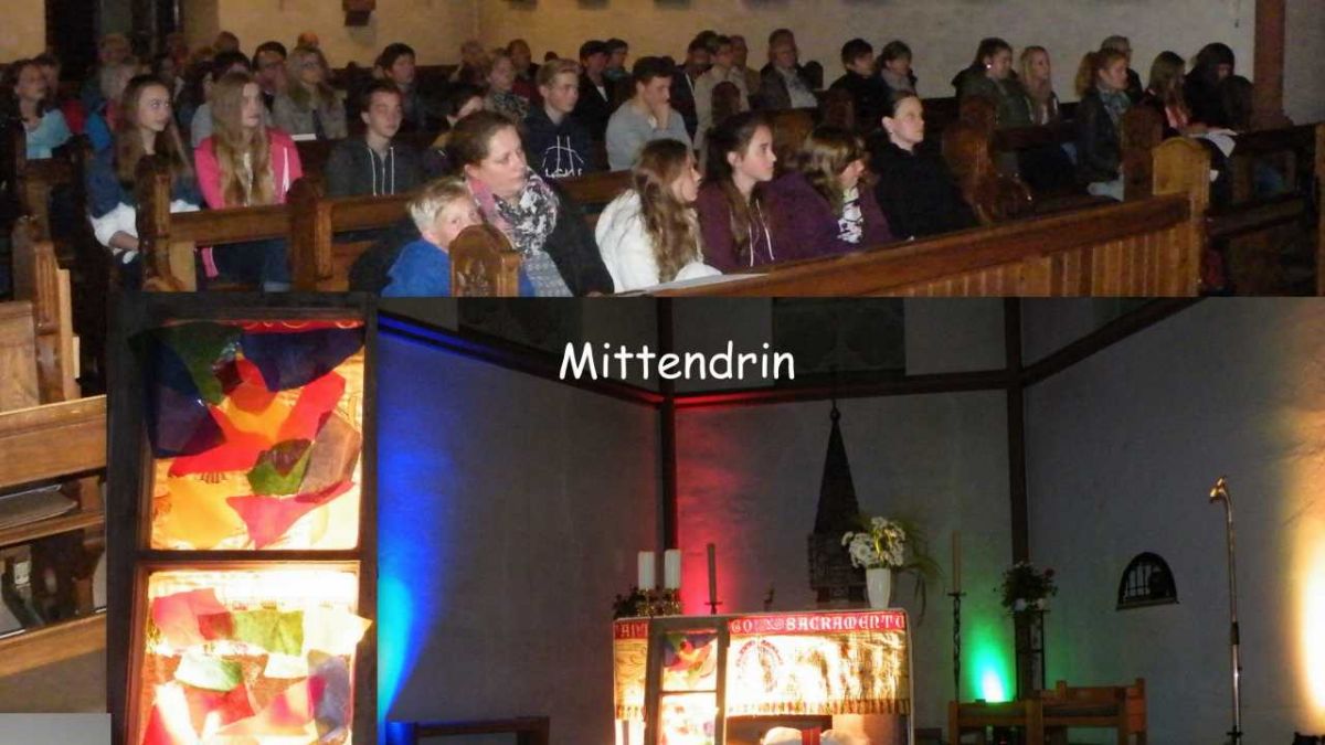 Farbe in die Kirche zu bringen, ist das Ziel der Mittendrin-Wortgottesdienstreihe im Rahrbachtal.
