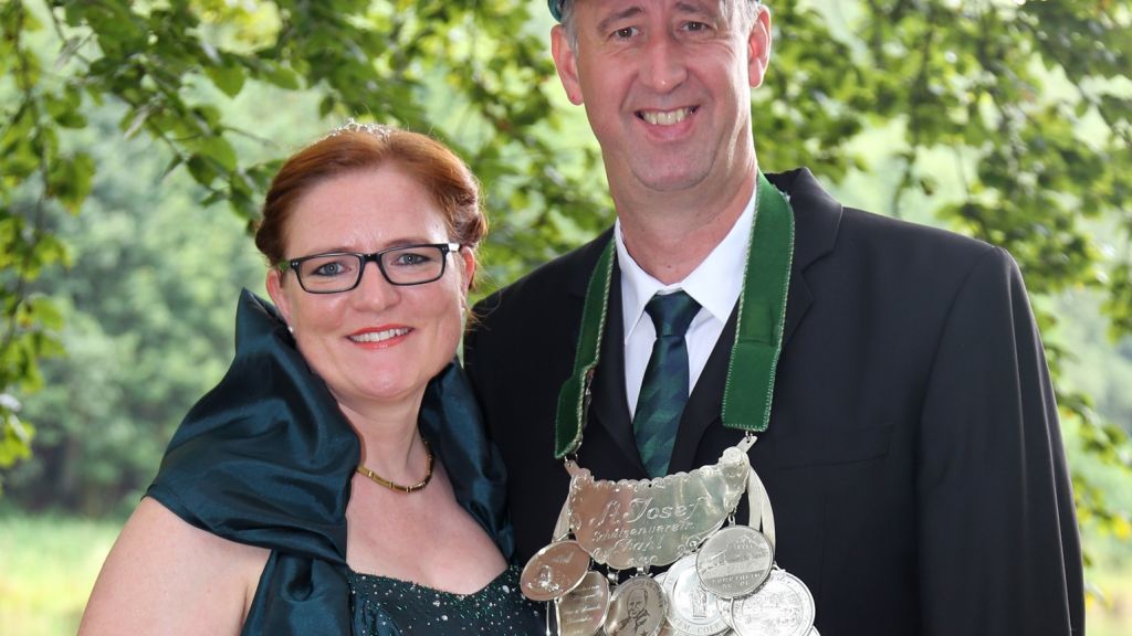 Das Königspaar 2015: Markus und Nadine Schlimm.