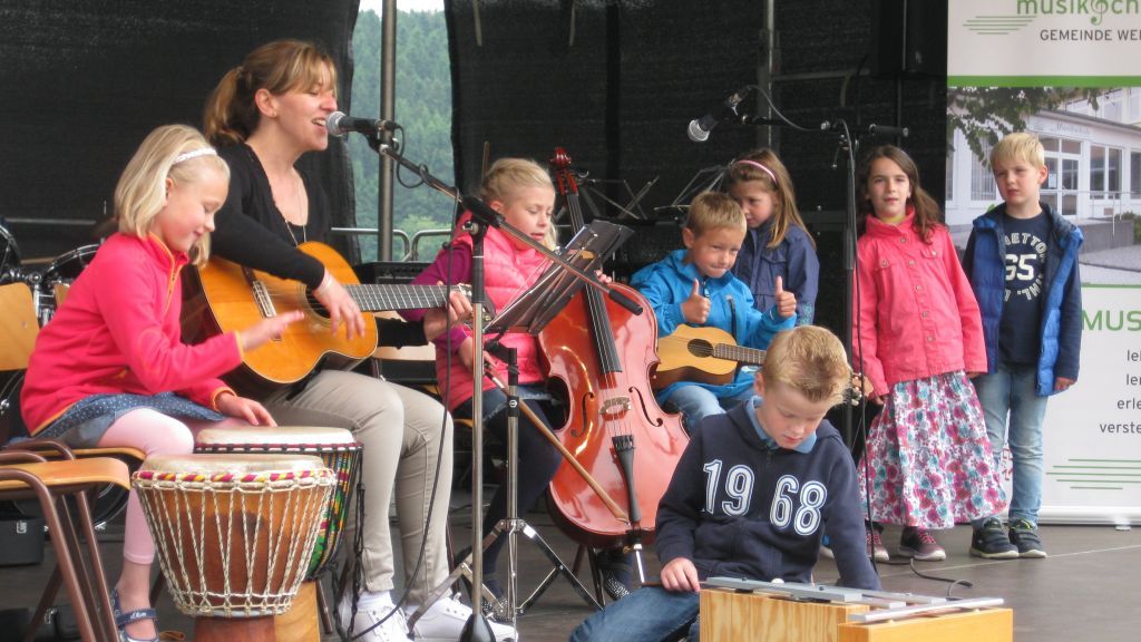 Lehrkräfte und Musikschüler treten beim Fest am Samstag auch auf.