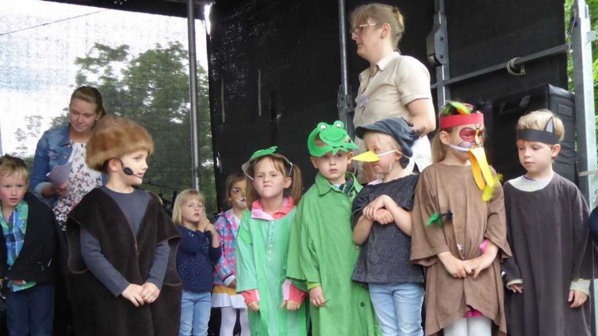 Der Auftritt der Kindergartenkinder war eines der Highlights am Samstag. von Rüdiger Kahlke
