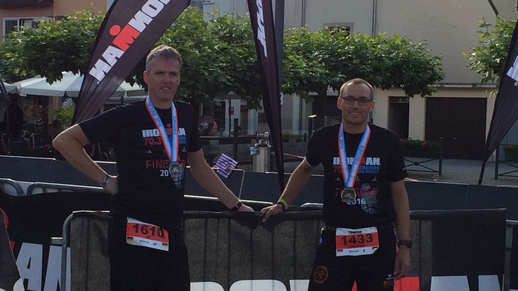 Heimische Ausdauersportler: Christoph Klein und Uli Gabriel vom heimischen TV Attendorn TRI-TIME.