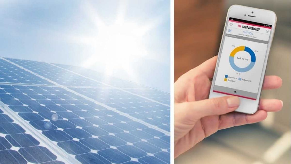 Optimale Nutzung der Sonnenenergie: PV- Laden mit AMTRON® Heimladestationen und der Mennekes Charge APP. von Mennekes