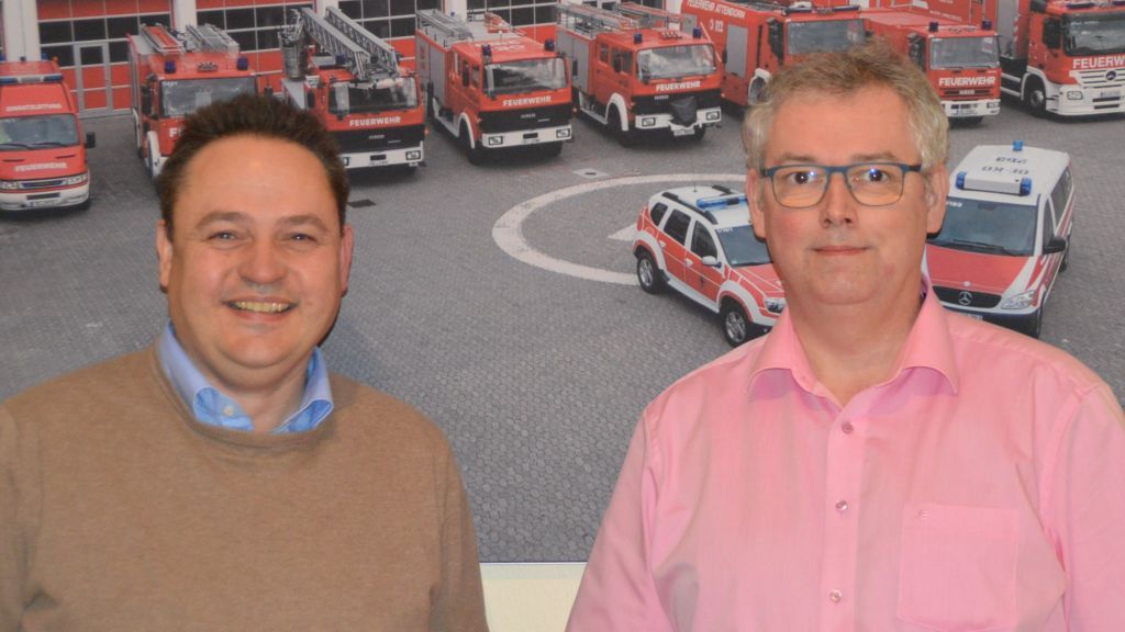 Die Feuerwehrärzte Christoph Humberg (links) und Dirk Pflitsch. von Barbara Sander-Graetz