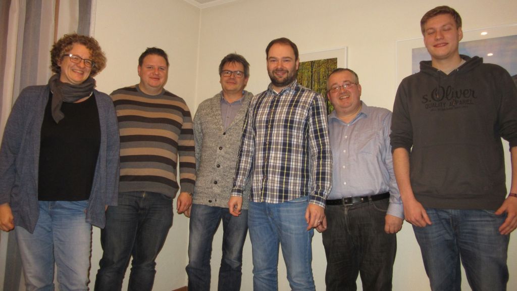Der Vorstand: (von links) Andrea Drüeke, Peter Puspas, Klaus Müller, Stefan Müller, Artur Seidenstücker und Robin Christes. von privat