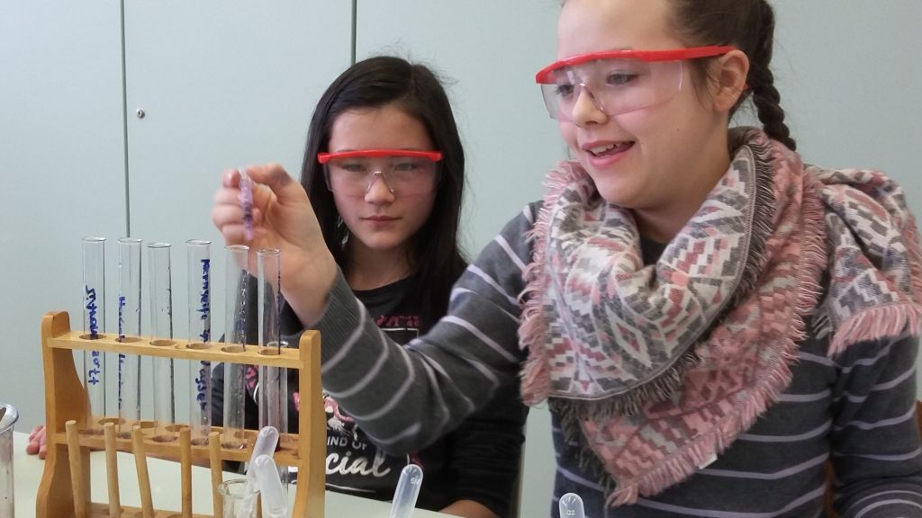 Die Viertklässler der Grundschule Attendorn machten ihre ersten naturwissenschaftlichen Versuche. von privat