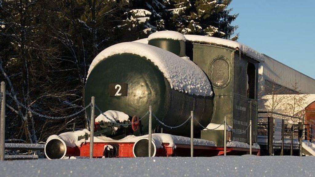 Lokomotive „Emma” wurde im Jahr 2016 vom Dorfverein restauriert. von privat