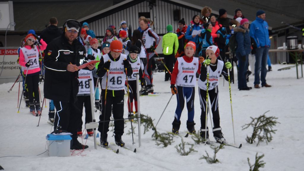 Der Ski-Club Oberhundem schickte fünf Teilnehmer ins Rennen. von privat