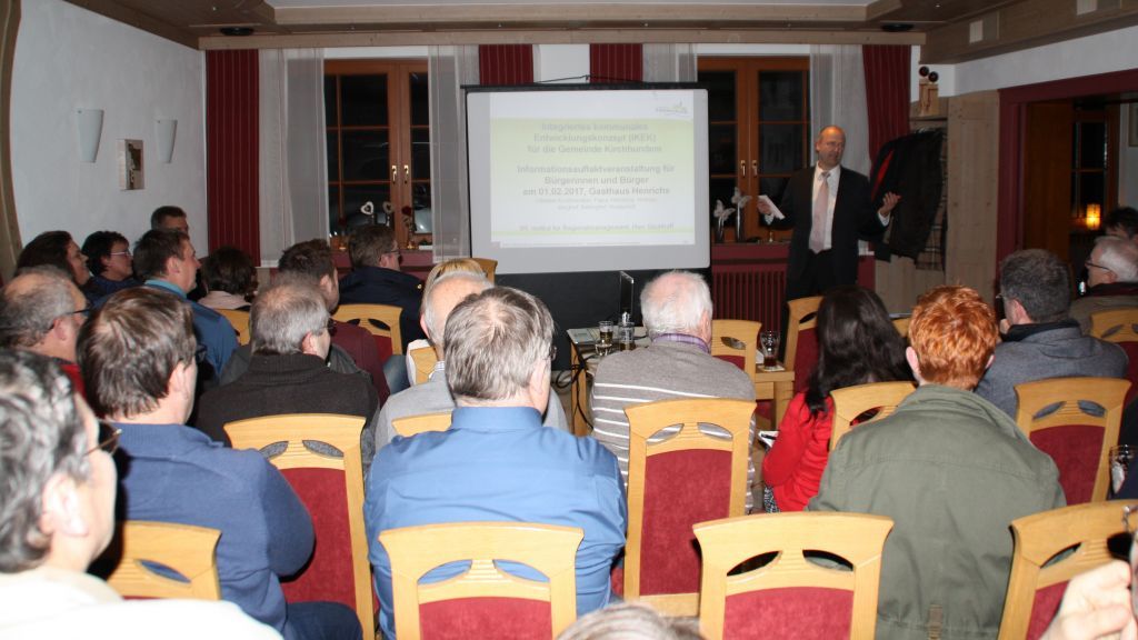 Bürgermeister Andreas Reinéry forderte die Bürger auf, sich in Sachen IKEK aktiv einzubringen. von privat