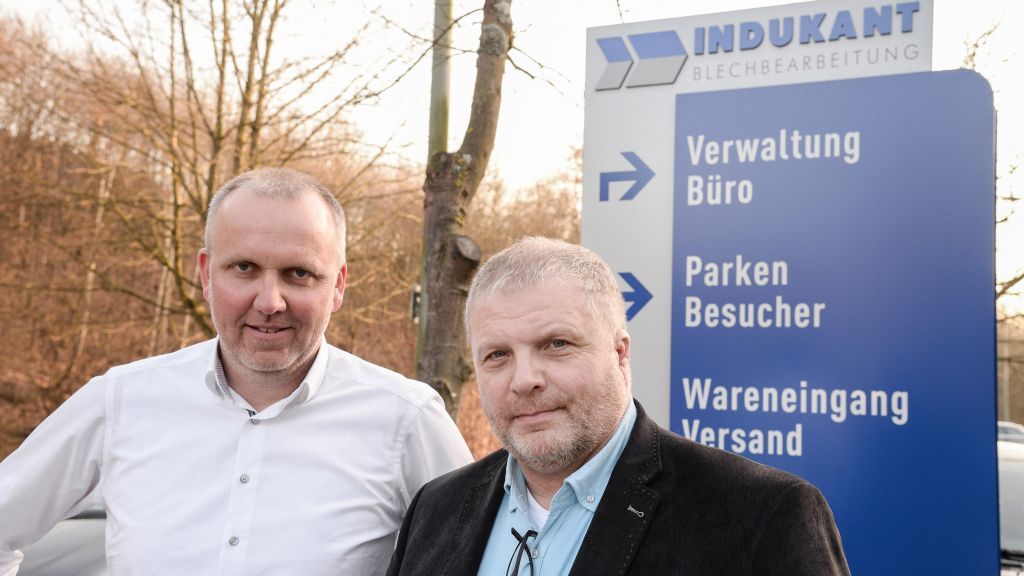 Peter Kaufmann (r.) und Jens Kurzenacker von der Firma Indukant. von Unternehmen