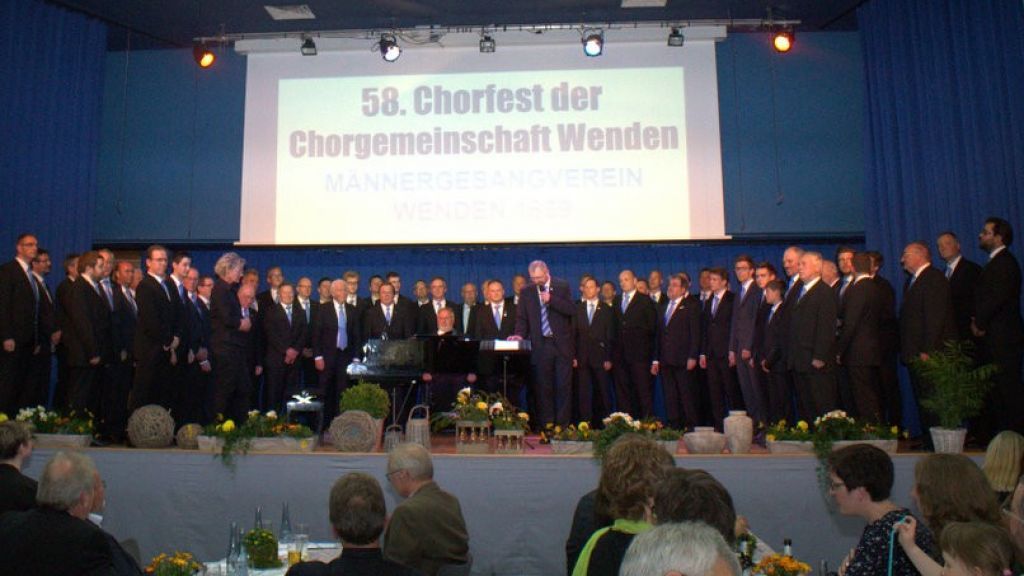 Das 58. Chorfest der Chorgemeinschaft Wenden war wieder ein voller Erfolg für die Sänger. von privat