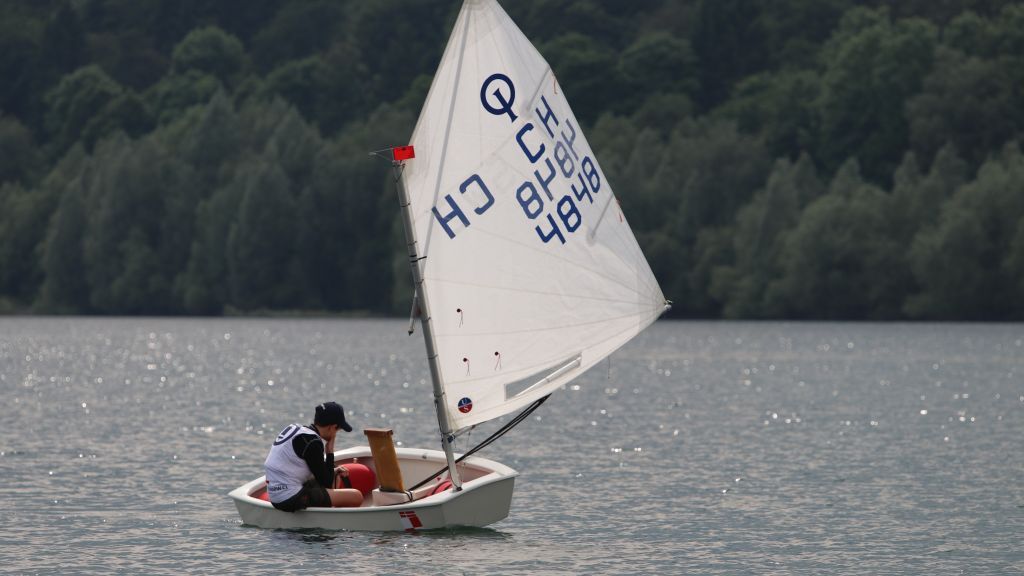Drei Chilenen starteten beim Opti-Cup auf dem Biggesee. von Yacht-Club Lister