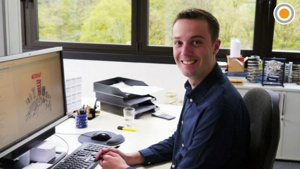 Marius Löcker macht zurzeit eine Ausbildung zum technischen Kaufmann bei Eibach in Finnentrop. von Unternehmen