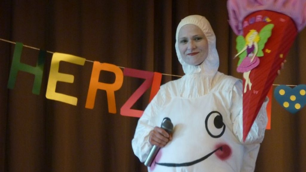 Das Zahnmännchen ist am Donnerstag, 31. August, bei der Einschulung in Gerlingen mit dabei. von privat