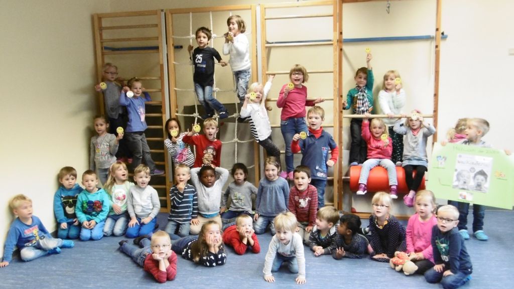 Im Kindergarten Dahler Spatzennest wurde der Weltkindertag gefeiert. von privat
