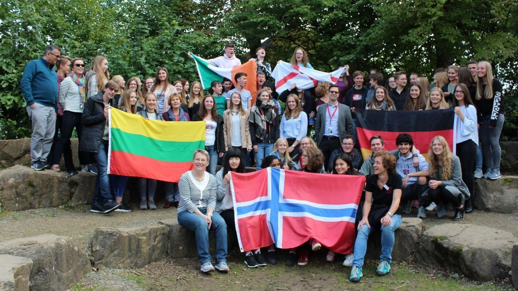 Schüler und Lehrer aus fünf Ländern nahmen an der Internationalen Woche am St.-Ursula-Gymnasium teil. von privat