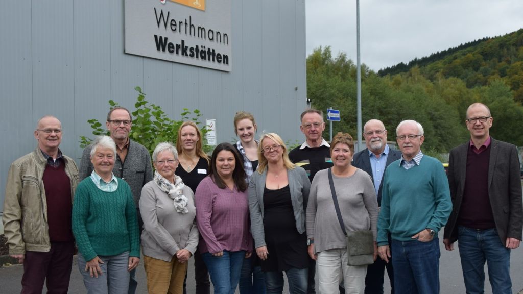 Verteter der EIL besuchten die Werthmann-Werkstätte in Meggen. von privat