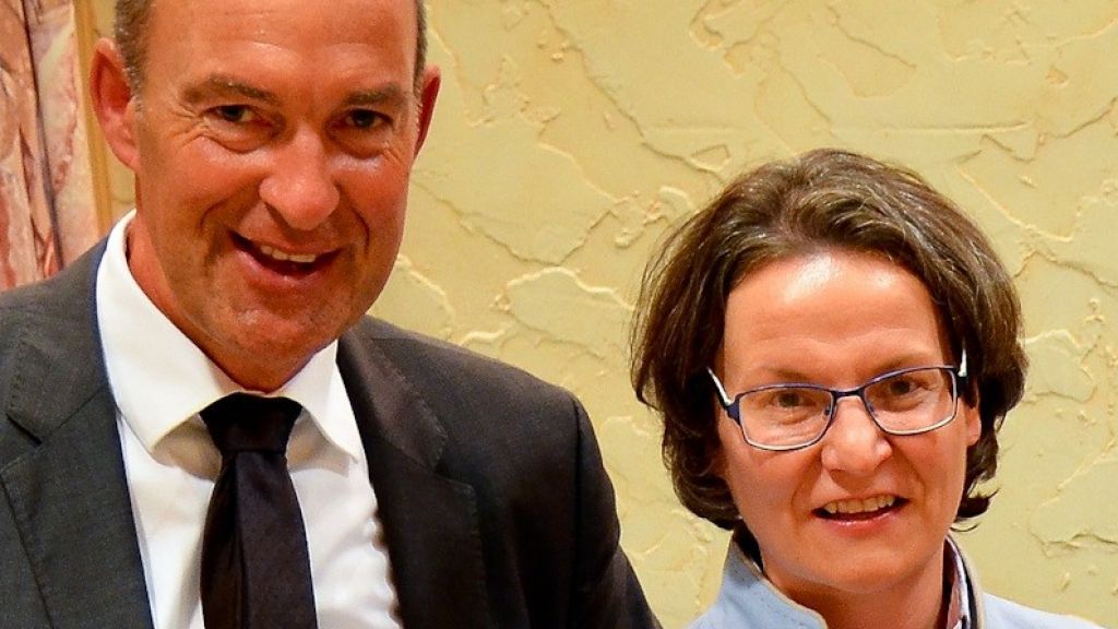 Jochen Ritter MdL mit Landesministerin Ina Scharrenbach. von privat