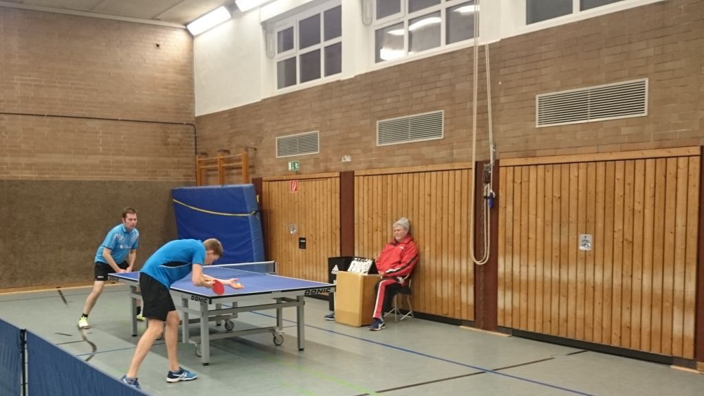 Das Match Steinkohl gegen Langer (3:1). von privat