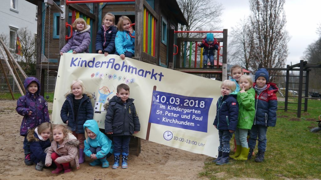 Bereits zum siebten Mal veranstaltet der Kindergarten Kirchhundem den Abgabenflohmarkt in der Einrichtung. von privat