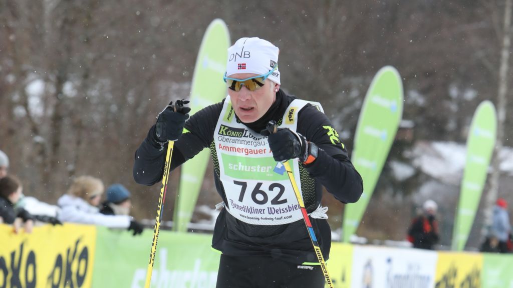 Peter Schneider bei der Teilnahme beim König Ludwig Lauf, dem zweitgrößtem Ski-Langlauf-Wettbewerb in Europa. von Sport Schneider