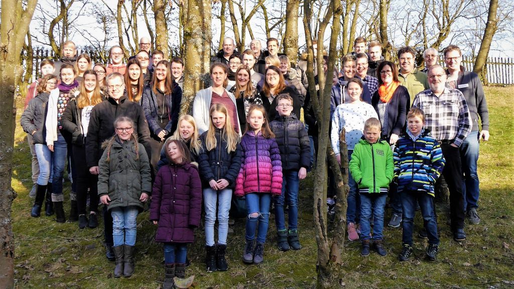 45 Musiker des Tambourcorps Ottfingen trafen sich zu einem Probenwochenende in Morsbach. von privat