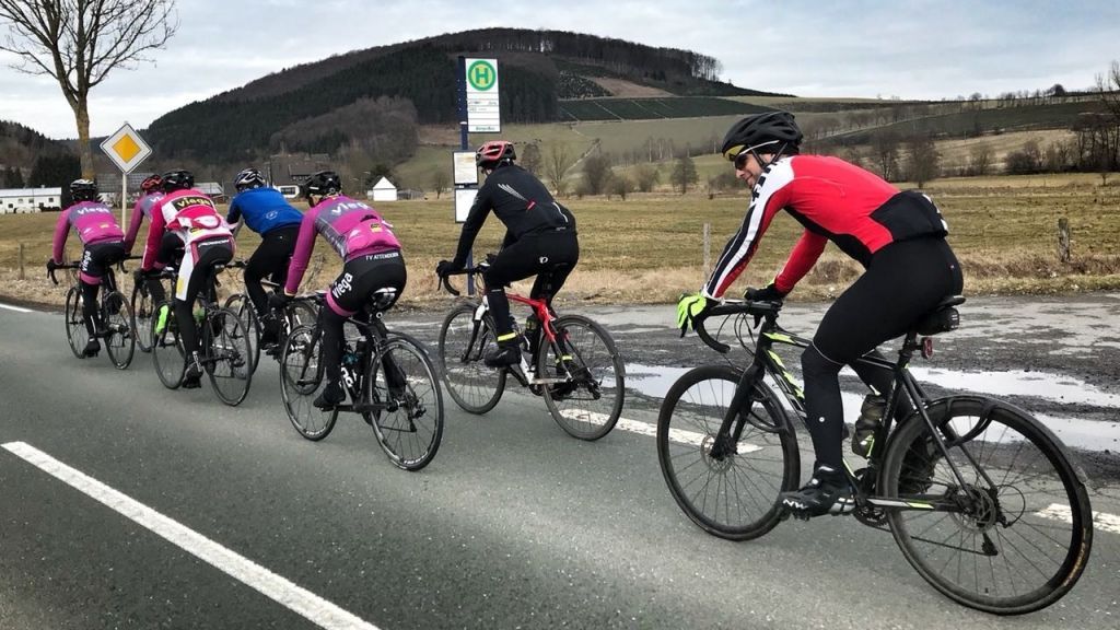 Die Radfahrer legten 112 Kilometer in vier Stunden zurück. von privat