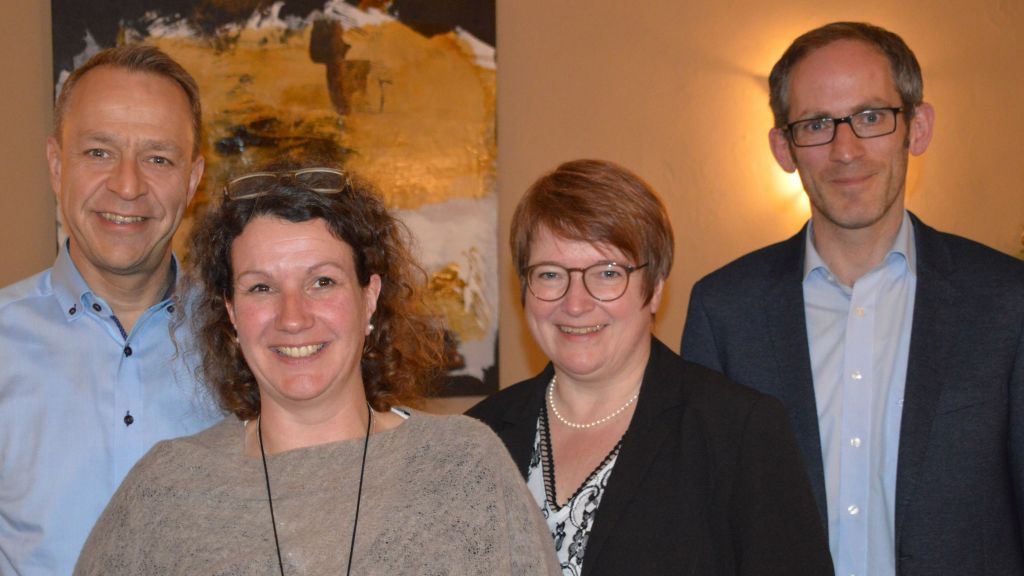 Der Vorstand der Werbegemeinschaft Attendorn (von links): Thomas Corte, Nicole Kost, Sylvia Gante und Christian Springob. von Barbara Sander-Graetz