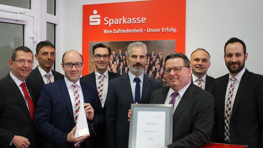 Erneut ging der Deutsche Leasing Award an die Sparkasse Finnentrop. von Sparkasse Finnentrop