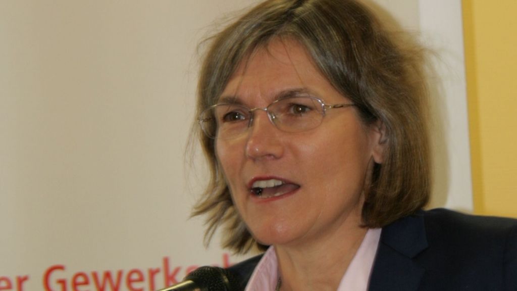 Christiane Benner, 2. Vorsitzende der IG Metall, sagte, dass Eintracht und Vielfalt machen Arbeitnehmer stark machten. von Rüdiger Kahlke