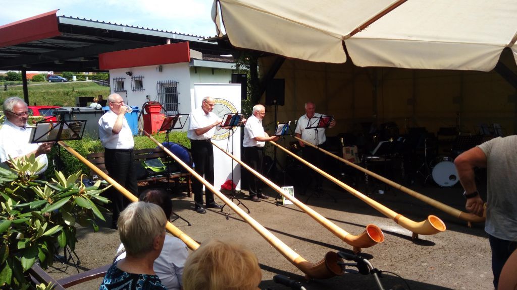 Auch in diesem Jahr gibt es Blasmusik zum Dorfest in Rothemühle. von privat