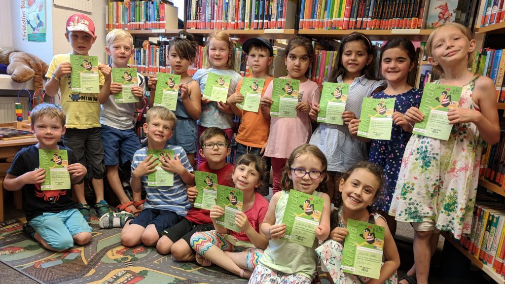 19 Kinder des Kindergartens St. Josef machten den Büchereiführerschein. von privat
