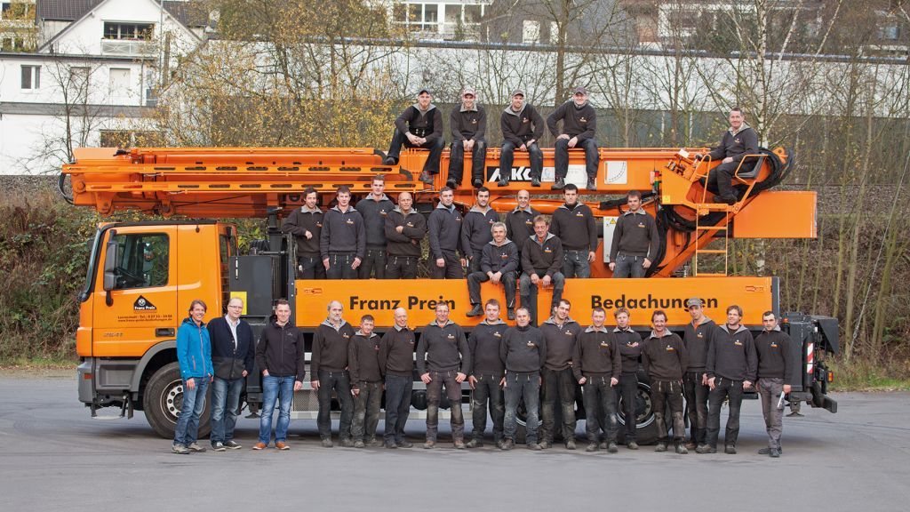 Das Team von Franz Prein Bedachungen aus Altenhundem. von Fact-Werbeagentur