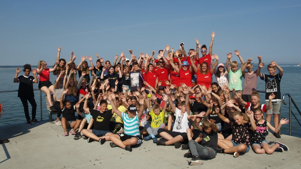 Für 60 Kinder ging es dieses Jahr wieder nach Stein an die Ostsee. von privat