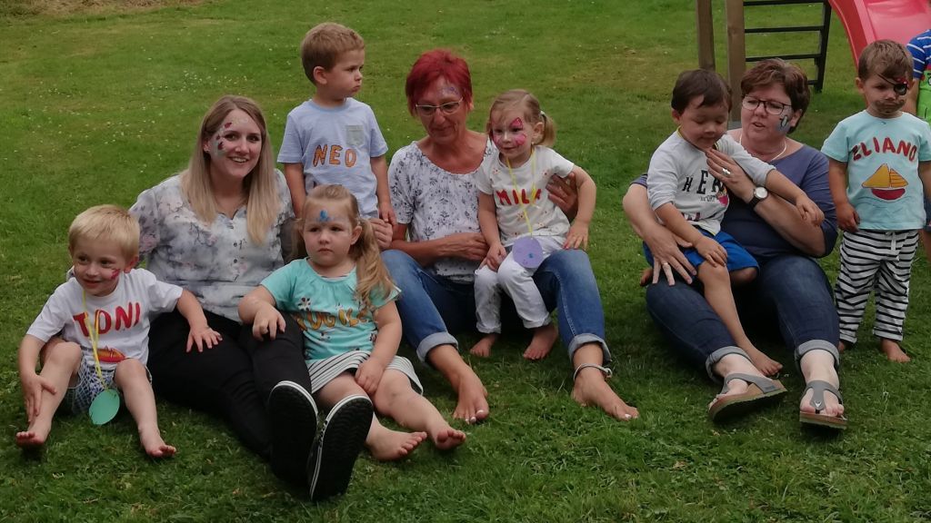 Die erste Generation der Mühlenracker ist in den Kindergarten entlassen worden. von privat