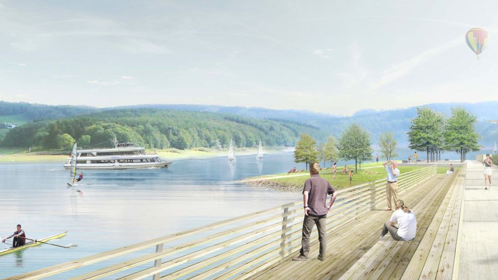 So soll die neue Seepromenade in Sondern aussehen. von Kreisstadt Olpe