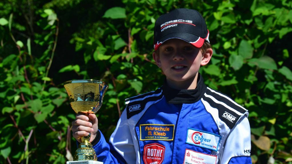 Der 11-jährige Luis Dolle sicherte sich den Titel des Westfalenmeisters im Kartfahren. von privat