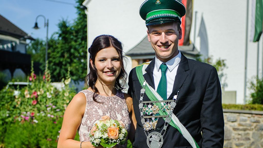 Das Sporke-Hespecker Königspaar Eric Lingemann und Nina Löhr. von privat