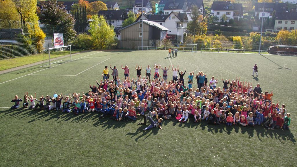 Bei dem Sport- und Schulfest lernten sich die Schüler besser kennen. von privat