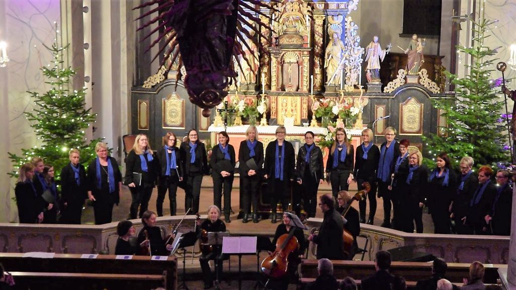 Die Sängerinnen traten in der St. Severinus-Pfarrkirche in Wenden auf. von privat