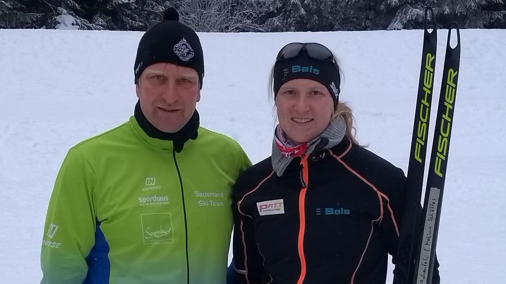Vater Andreas und Tochter Melina Schöttes gingen jetzt im Nordschwarzwald an den Start. von privat