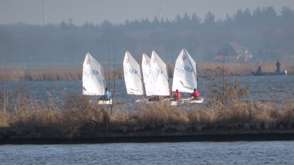 Die YCL-Segler beim Trainingslager im niederländischen Koudum am Ijsselmeer. von privat
