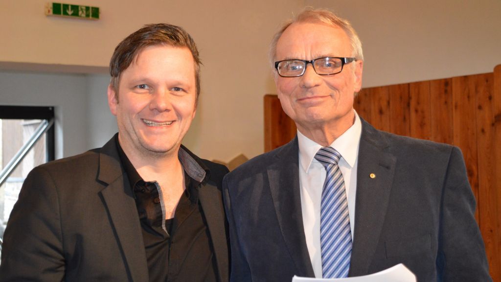 Volker Arns (links) und Steffen Keller wurden in ihren Ämtern bestätigt. von Barbara Sander-Graetz