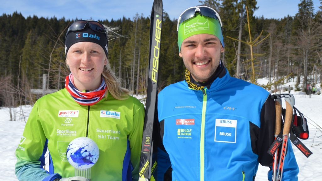 Melina Schöttes und Benjamin Selter erreichten zum Saisonende hervorragende Ergebnisse. von privat