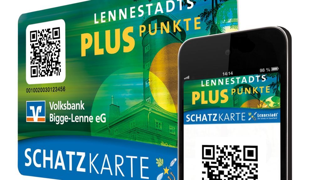 Beliebt bei Händlern und Bürgern zugleich: Die Lennestädter Schatzkarte. von Grafik: Stadt Lennestadt